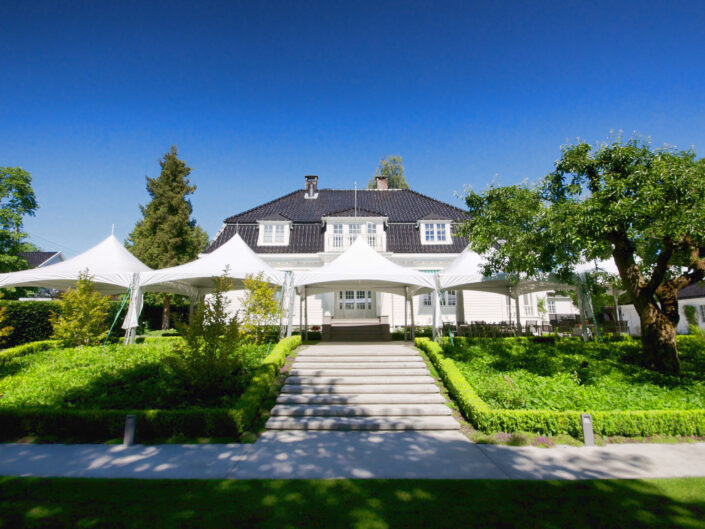 Topptelt 4,5x4,5m med takrenne, ingen vegger