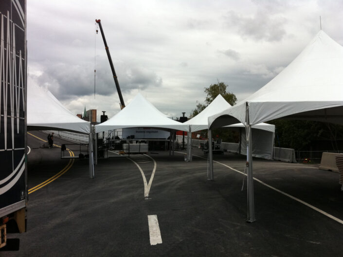 Topptelt 6x6m uten vegger